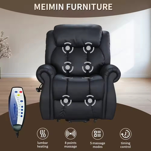 Sofá Individual Tapizado, Eléctrico e Inteligente, para Sala de Estar, con Función de Masaje, Relajante, con Estructura de Acero, Reclinable, Sillón para Dormitorio - Product Image 5