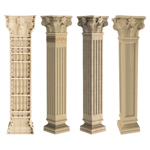Hoge Kwaliteit Huis Pilaar Mal Abs Plastic Vierkant Beton Romeinse Stijl Mallen Voor Huis Gieten Decoratieve Cement Pijler Ontwerp - Product Image 1