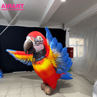 Costume d'aile d'oiseau, costume de mascotte de perroquet de haute qualité avec des ailes de plumes d'ange - Parfait pour les défilés et les fêtes