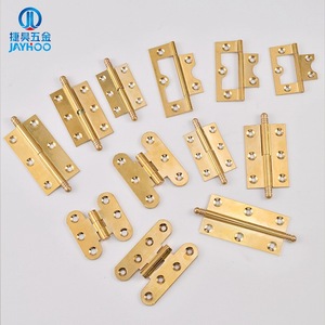 Charnières en laiton JAYHOO 1,5 2 2,5 3 pouces pour portes et meubles, design traditionnel, 4 trous, épaisseur 1 mm - Product Image 4