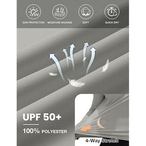 Impermeable UPF50 fibra de bambú pesca protección solar Sudadera con capucha personalizada su logotipo transpirable sublimación impresa pesca larga - Product Image 5