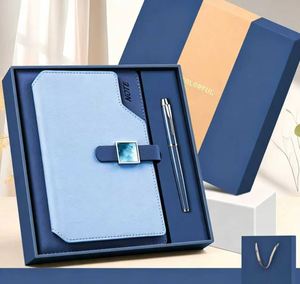 Set de Regalo de Cuaderno y Bolígrafo con Hebilla Verde y Caja Personalizada para Suministros de Oficina Ejecutiva y Pedidos al por Mayor - Product Image 3