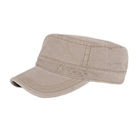 Gorra Vintage con Bordado de Estrella, Gorra Casual de Algodón Lavado para Hombre y Mujer, Gorra de Béisbol Plana Ajustable para Exteriores