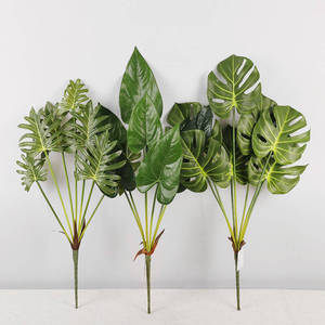 Qihao Artificial Monstera Deliciosa Leaves Multi Piece Package High Simulation Indoor Decor Greenery Bonsai Plant - Product Image 1