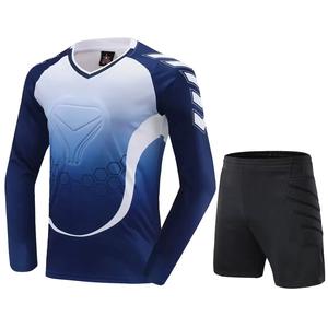 100% Polyester Gk T Shirt Voetbal Jersey Lange Mouw Voetbal Keeper Jersey En Broek Uniform - Product Image 2