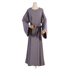Tinta unita stile marocchino abbigliamento islamico abito Casual Abaya per le donne all'ingrosso Dubai saudita tacchino vestito Abaya - Product Image 5