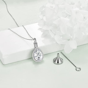 Kristal gözyaşı Urn kolye paslanmaz çelik Rhinestone Trendy anıt takı kadın erkek <span class=keywords><strong>Ashes</strong></span> Human için insan Pet külleri - Product Image 3
