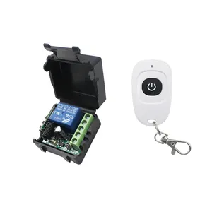 Kênh đơn 12V 10A thông minh kiểm soát truy cập nhà dẫn chiếu sáng điều khiển từ xa chuyển đổi thiết lập tạm thời/tự khóa liên lạc - Product Image 1