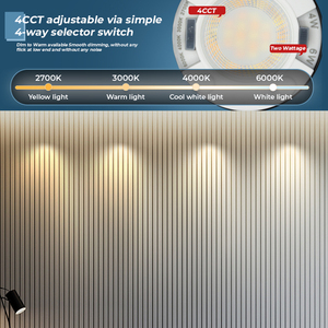 Trimless lửa đánh giá CCT thay đổi dẫn xuống ánh sáng <span class=keywords><strong>GU10</strong></span> Dimmable SMD spotlight có thể điều chỉnh 4W 6W đèn trần đèn <span class=keywords><strong>LED</strong></span> downlights - Product Image 4