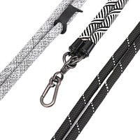 Sac bandoulière avec sangle fine et durable détachable, doté d'une fine sangle d'épaule en cordon et d'une longue corde