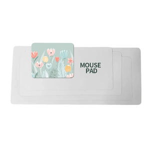 Alfombrilla de Ratón Personalizada en Blanco y Negro para Sublimación, Alfombrilla de Goma Redonda para Impresión por Transferencia de Calor por Sublimación - Product Image 3