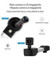 Escáner de Documentos Inteligente Multifuncional con Cámara Dual HD de 16MP + 2MP Píxeles, Extensible, USB, 60 Páginas/Min, A3/A4, Rotación de 360°/180°