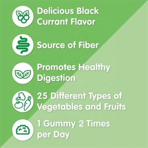 Vegan süper yeşiller organik Gummies meyve karışımı takviyesi doğal beslenme pektin şekersiz yetişkinler için - Product Image 5