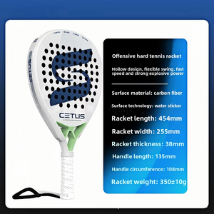 Raqueta de Pádel de Fibra de Carbono UD - Alta Potencia y Control de Grado Profesional, Diseño Aerodinámico Ligero, Absorción de Impactos con Núcleo de EVA - Product Image 3