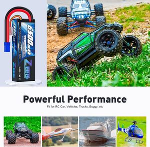Zeee 2S Lipo 배터리 6500mAh <span class=keywords><strong>7.4V</strong></span> 120C 하드 케이스 <span class=keywords><strong>RC</strong></span> 차량용 EC5 커넥터가있는 <span class=keywords><strong>RC</strong></span> 자동차 배터리 <span class=keywords><strong>RC</strong></span> 트럭 탱크 Truggy 보트 Rac - Product Image 6