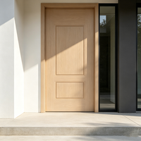 Porte intérieure de luxe en noyer, étanche, à âme pleine, en bois massif, pour projets de villas modernes et d'appartements (chambres)