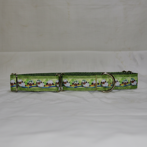 Collar Ajustable Personalizado de Terciopelo para Perro con Lazo - Diseño de Oveja Sólida - Product Image 1