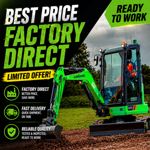 Nueva Miniexcavadora Eléctrica LiuGong 9027FE de 2.7 Toneladas, 20.6kWh LiFePO4, Cero Emisiones, Cero Rotación de Cola, Lista para Exportación - Product Image 1