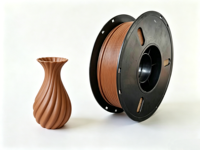 Filament PLA Mat Huabo Marron Chocolat 1,75 mm Bobine de 1 kg Impression Facile à Faible Coût pour Imprimante 3D FDM