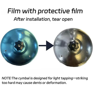 Car Crash Cymbal Car <span class=keywords><strong>Drum</strong></span> Cymbal Air Vent Easy Clip-on Mini Cymbal para amantes de la música Adecuado para todo tipo de vehículos - Product Image 3