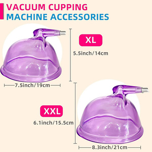 One Pair 19CM Purple Buttock <strong>Suction</strong> Cups Ergonomic Vacuum Cups for <strong>Butt</strong> <strong>Lifting</strong>,Extra-Large Vacuum Therapy Machine Accessories - Product Image 4