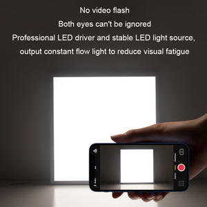 Vuông phẳng <span class=keywords><strong>LED</strong></span> bảng điều chỉnh cho chiếu sáng văn phòng 600x600mm 48W 60W 80W 90W PVC Bảng điều khiển ánh sáng <span class=keywords><strong>LED</strong></span> Trần Bảng điều chỉnh ánh sáng - Product Image 2