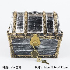 Cofre del Tesoro para Niños, Cofre del Tesoro Caribeño, Cofre Pirata, Cofre Antiguo de Plástico - Product Image 6