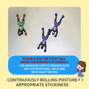 Giocattolo Divertente in Plastica per Bambini, Ragno Elastico Stampato che Si Arrampica sul Muro, Gioco Adesivo per Bambini - Product Image 4