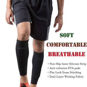 Tổ ong bóng đá bảo vệ ống chân bê Miếng đệm đầu gối chống va chạm thể thao ngoài trời thiết bị bảo vệ linh hoạt Spandex Polyester khuỷu tay đầu gối - Product Image 2