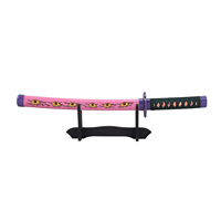 En stock Mini épée en bois d'anime Demon Slayer Kokushibou Tsugikuni Michikatsu Jouet à faible tarif Nouvelle vente Fabriqué en bambou