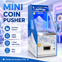 Mini machine à pousser les pièces Quarter Dozer avec changeur de billets à vendre, machine de jeu d'arcade pour centre commercial, directement de l'usine, OEM ODM