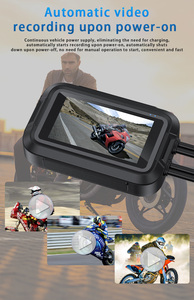 Caméra de tableau de bord pour moto, 3 pouces, 1080P, double objectif, WiFi et GPS, DVR, étanche, antichoc, enregistreur vidéo avant et arrière - Product Image 5