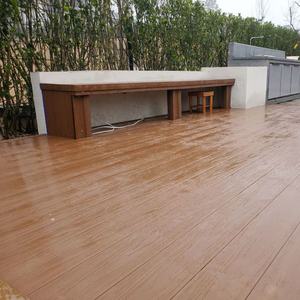 Planche de <span class=keywords><strong>terrasse</strong></span> en WPC extérieure co-extrudée <span class=keywords><strong>Clips</strong></span> de <span class=keywords><strong>terrasse</strong></span> antidérapants imperméables résistants aux fissures bio-couleur pour parc de jardin extérieur - Product Image 6