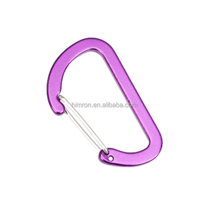 Moschettone in Lega di Alluminio di Alta Qualità 60*35mm a Forma di D, Clip Piatta in Alluminio con Chiusura a Filo <span class=keywords><strong>per</strong></span> Portachiavi - Product Image 3