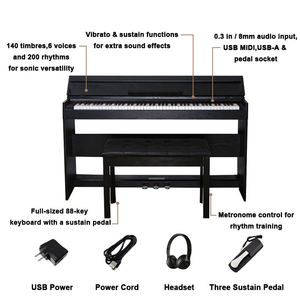 Pianoforte Digitale MIDI USB a 88 Tasti Pesati, Tastiera Musicale Professionale a <span class=keywords><strong>Prezzi</strong></span> Ragionevoli - Product Image 3