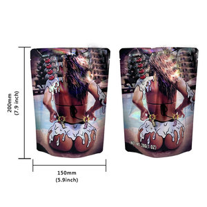 1g 3.5g 7g Tobacco Edible Resealable Zipper Stand up Pouch Custom Waterproof Food Grade Plastic Flower Bud Seed Doypack - Product Image 4