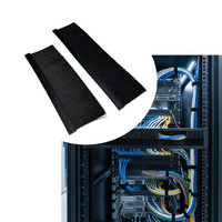 Brosse en nylon ignifuge haute densité UL94 V0 pour la gestion des câbles des racks de serveurs de centre de données
