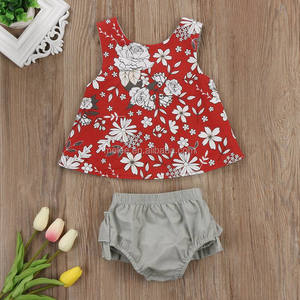 Niño infantil bebé niñas verano camiseta Tops y pantalones bombachos cortos pantalones ropa - Product Image 4