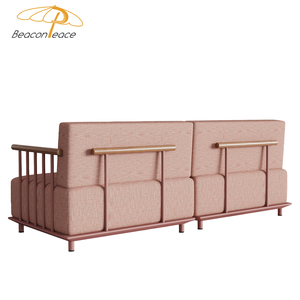 Mobilier d'extérieur moderne en <span class=keywords><strong>aluminium</strong></span> Canapés <span class=keywords><strong>de</strong></span> <span class=keywords><strong>jardin</strong></span> Transfert thermique en bois Couleur Resort 4 pièces Patio Sectionnel Lounge Sofa Set - Product Image 4