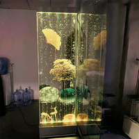 Contemporain Moderne Acrylique Bulle D'eau Mur Découpé Au Laser Mobile Décoratif Séparateur De Pièce Étanche Écran Mur Art Peinture