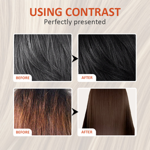 Tinta per <span class=keywords><strong>Capelli</strong></span> Naturale Nera OEM, Crema Colorante Permanente a Base di Erbe, Copre i <span class=keywords><strong>Capelli</strong></span> Grigi Istantaneamente, <span class=keywords><strong>Senza</strong></span> <span class=keywords><strong>Ammoniaca</strong></span> - Product Image 6