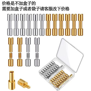 Brass And Stainless Steel Dowel <b>Pins</b> Cylindrical Head Shouldered For General Use Tool Holder Rivets Screws Drilling Tools - Product Image 1