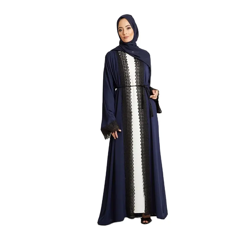 Cina Produsen Gaya Baru Abaya Baju Muslim Turki Pakaian Wanita Islam Gaun Lengan Panjang untuk Wanita