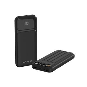 Chargeur de téléphone portable en gros, 10000 mAh, 20000 mAh, grande capacité, logo personnalisé, batterie externe avec câbles pour cadeau - Product Image 1