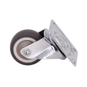 Roulettes de précision à tige filetée avec roulement à billes, silencieuses, en caoutchouc TPR, pour meubles et chaises de bureau pivotantes - Product Image 1