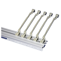 RDEKONO Schroff Guide Rail untuk CompactPCI/VME64x Kotak Kontrol Coding PC Bahan Aluminium Ekstrusi Lebar Alur 160mm/220mm Model