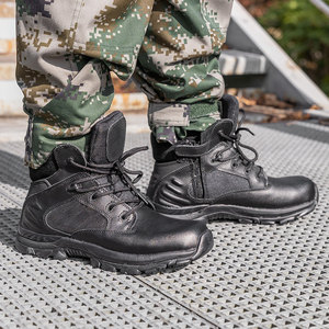 أحذية تكتيكية شتوية مقاومة للماء CQB.<span class=keywords><strong>SWAT</strong></span> الأكثر مبيعًا أحذية قتالية مضادة للانزلاق امتصاص الصدمات للمشي لمسافات طويلة بسحاب سهل - Product Image 3