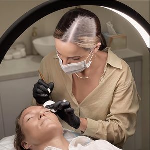 <span class=keywords><strong>Lampe</strong></span> à lumière annulaire demi-<span class=keywords><strong>lune</strong></span> LED magique classique HD-M8X 50W 28 pouces pour la beauté, les sourcils, le tatouage, le salon de cils - Product Image 2