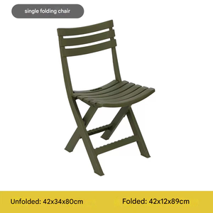 Silla de Jardín Plegable Blanca Apilable de Plástico para Exteriores, Impermeable y Portátil para Bodas, Hoteles, Picnics y Jardines - Product Image 4