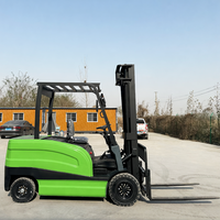 Chariot élévateur électrique 3 tonnes, mât à deux étages, certifié CE, hauteur de levage 3-7m, batterie lithium à charge rapide en 2 heures, garantie 12 mois